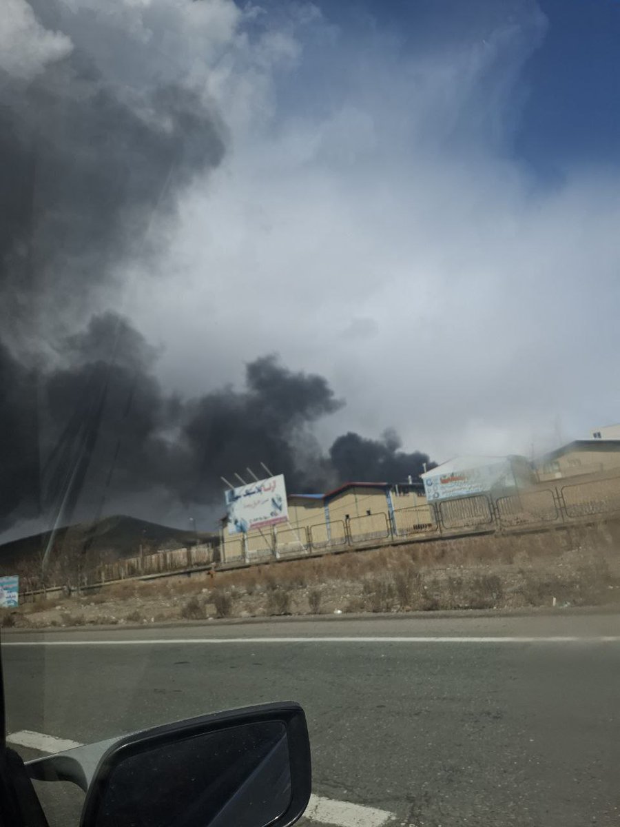 Airstrike on Marand Industrial City, East Azerbaijan province @~ 12:00 local time (0830Z) It was targeted during the 12-days war, too. #Iran