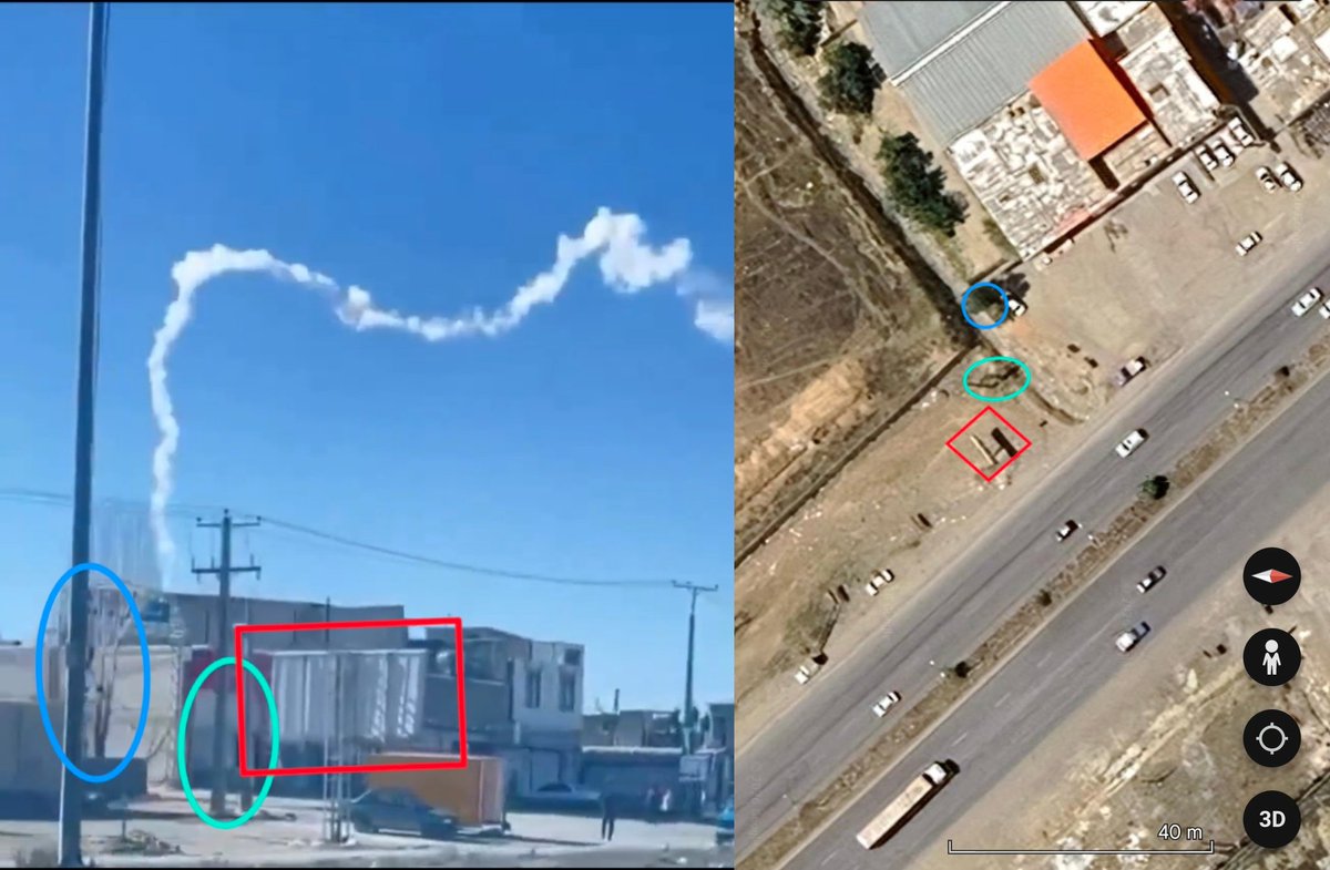 [Geolocation]
Ballistic missile failure/misfire north of Hamedan.

POV: 34.8670998, 48.4371878

@GeoConfirmed Iran