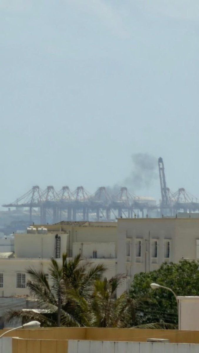 Two unmanned aerial vehicles, presumed to be Shahed-136s, reportedly struck the port of Salalah in Oman.