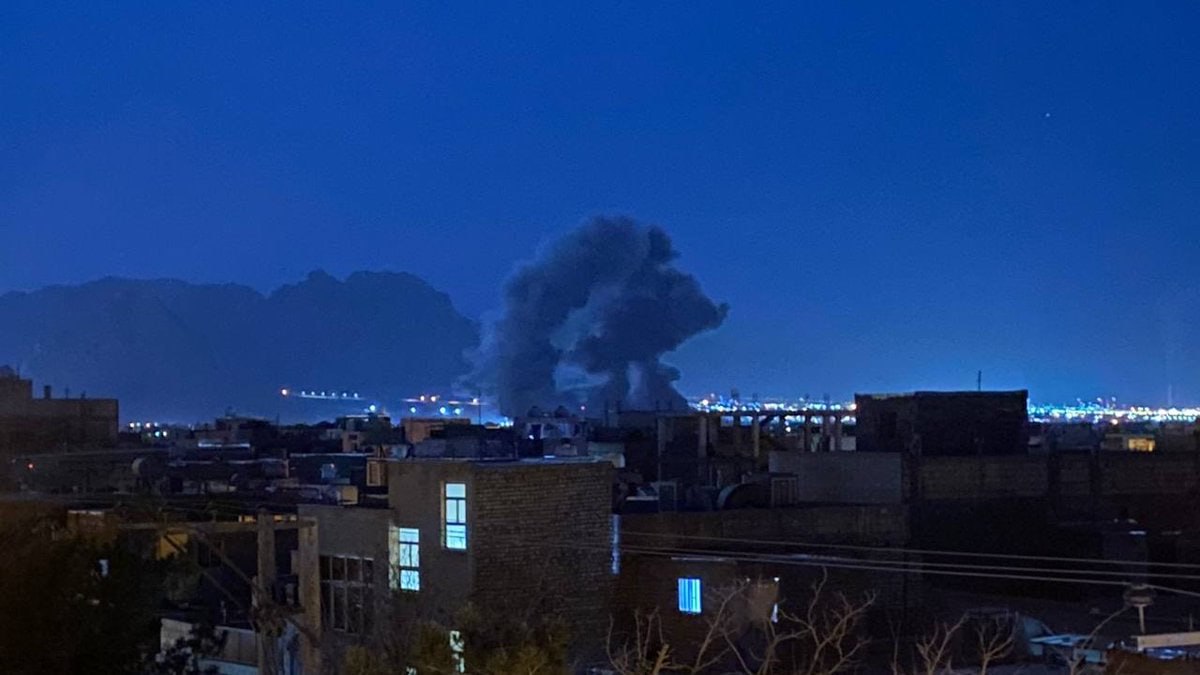 An image reportedly showing the Shahpoor neighborhood in Isfahan, Iran, was shared via Telegram around 0011Z.