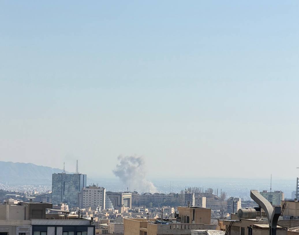 A new post reports an ongoing event in Tehran, Iran.