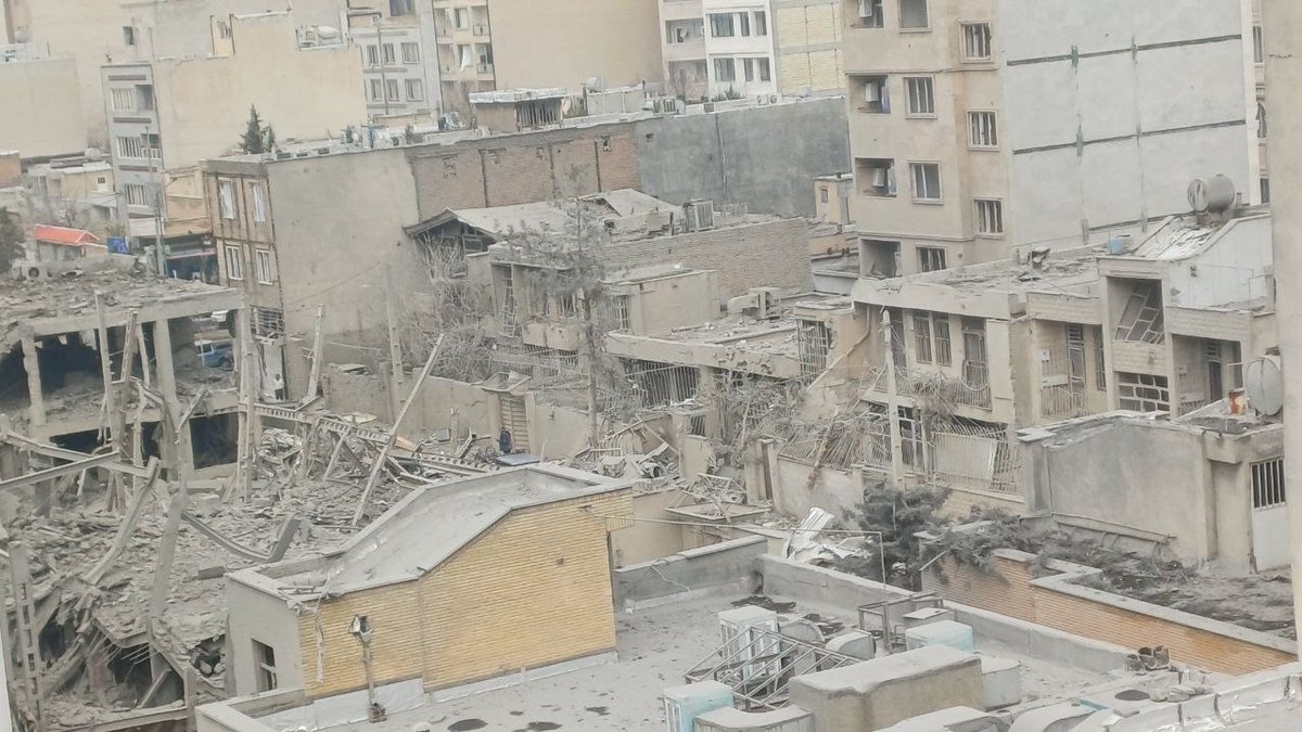 Visual confirmation shows that the Fata (Cyber) Police and 12th Police station in Kermanshah, Iran have been leveled.