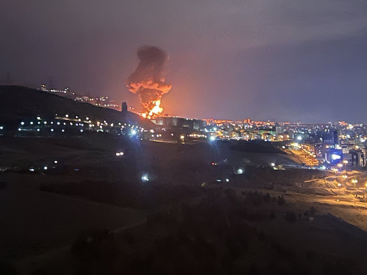 Western Tehran,
#Tehran Province, #Iran
Source believes it was the Shahran Oil Depot
