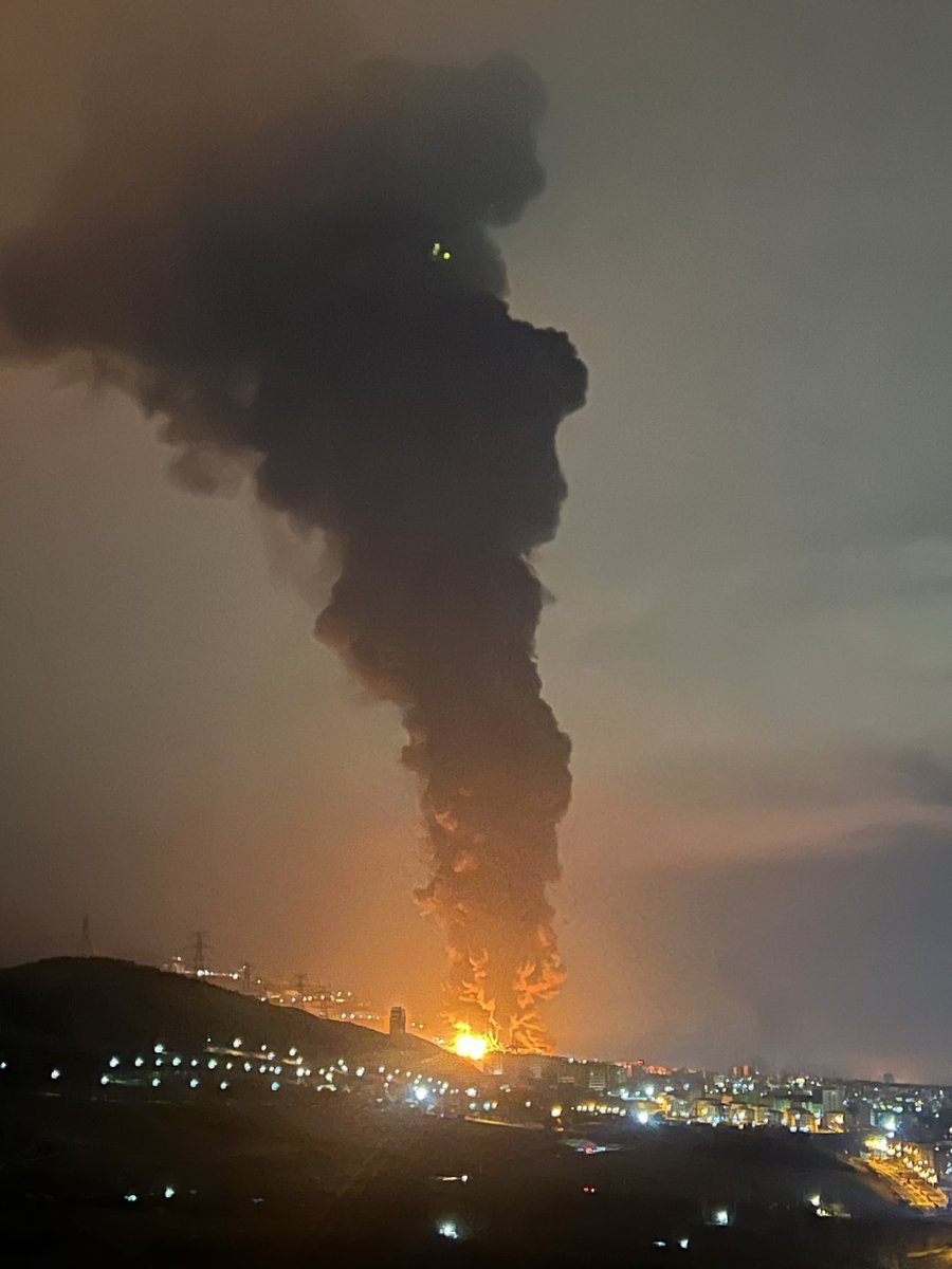 Western Tehran,
#Tehran Province, #Iran
Source believes it was the Shahran Oil Depot
