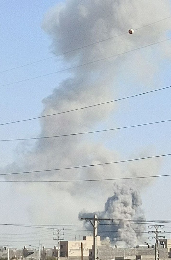Three explosions have been reported near Kut Abdollah in Karun, Khuzestan Province, Iran.