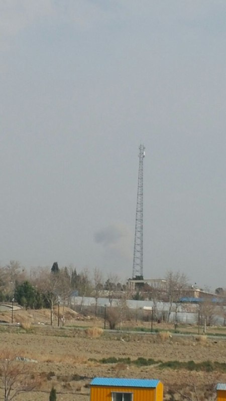 1103Z
22nd District of Tehran
"Near the IRGC Aerospace Force HQ"
(Via @Vahid)