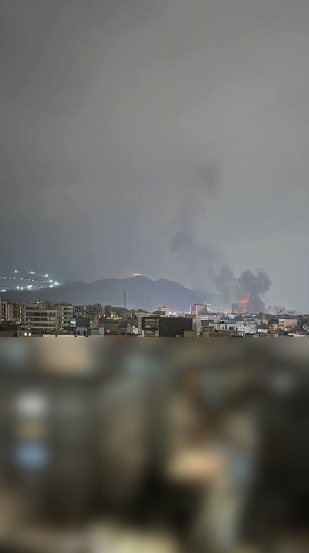 A tweet from @Vahid reports activity in Karaj, Alborz Province, Iran at 1645Z.
