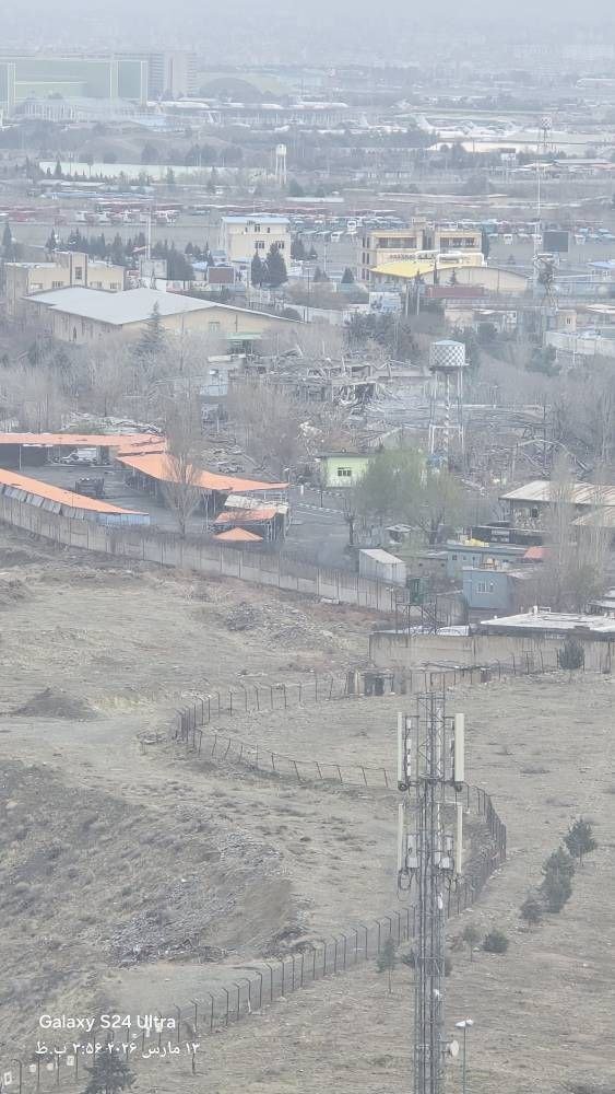 Heavy strikes hit IRGC special forces headquarters near Tehran's Azadi Stadium, according to a geolocated report.