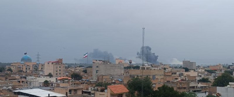 בסיס האוויר ה-4 של חיל האוויר האיראני נורה @ 0518Z דזפול, מחוז ח'וזסתאן, איראן (Via @mamlekate)