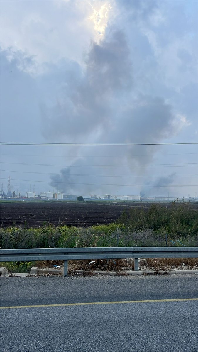 BREAKING: Impact reported at Haifa oil refinery complex following missile launch from Iran