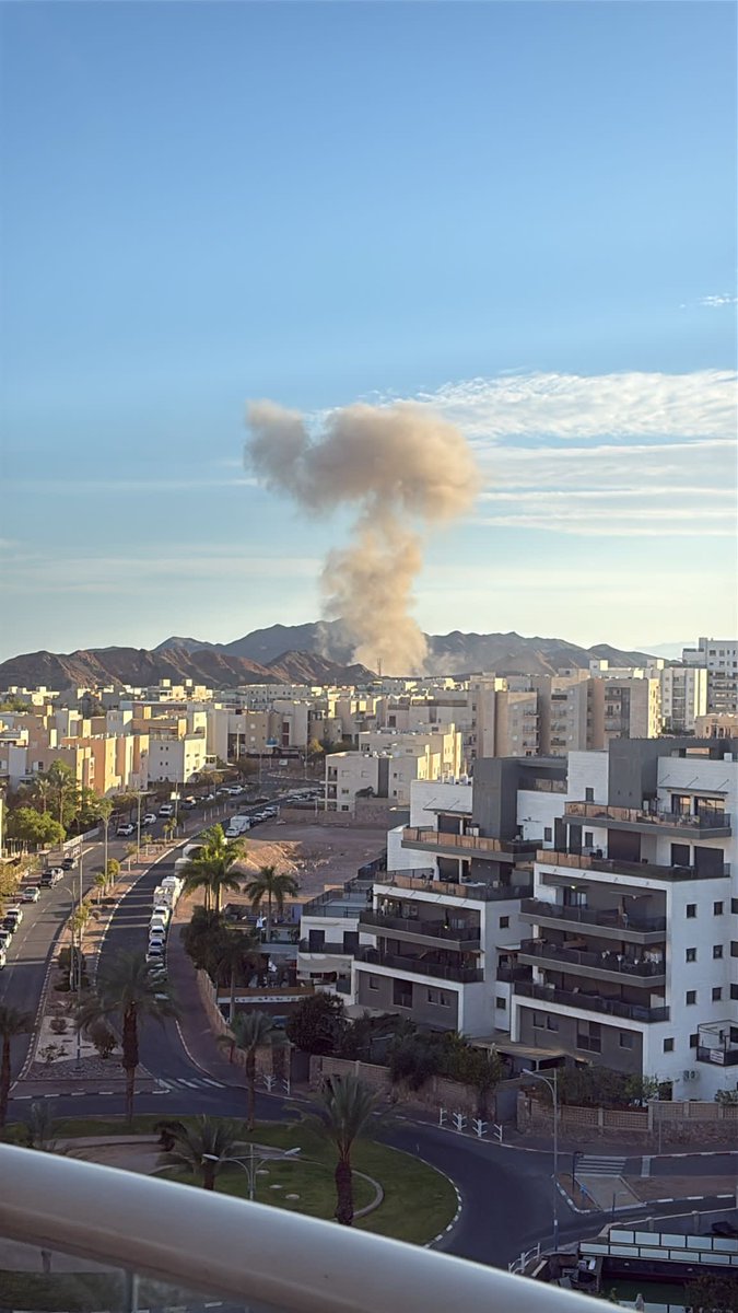 Emergency teams are responding to reports of an impact in the southern city of Eilat following Iran’s missile attack. No injuries have been reported.