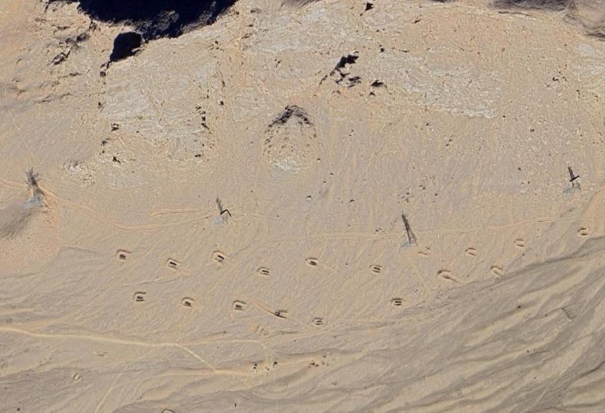 Well, have a look for yourself.
Sofeh missile site (?) / city is HUGE.