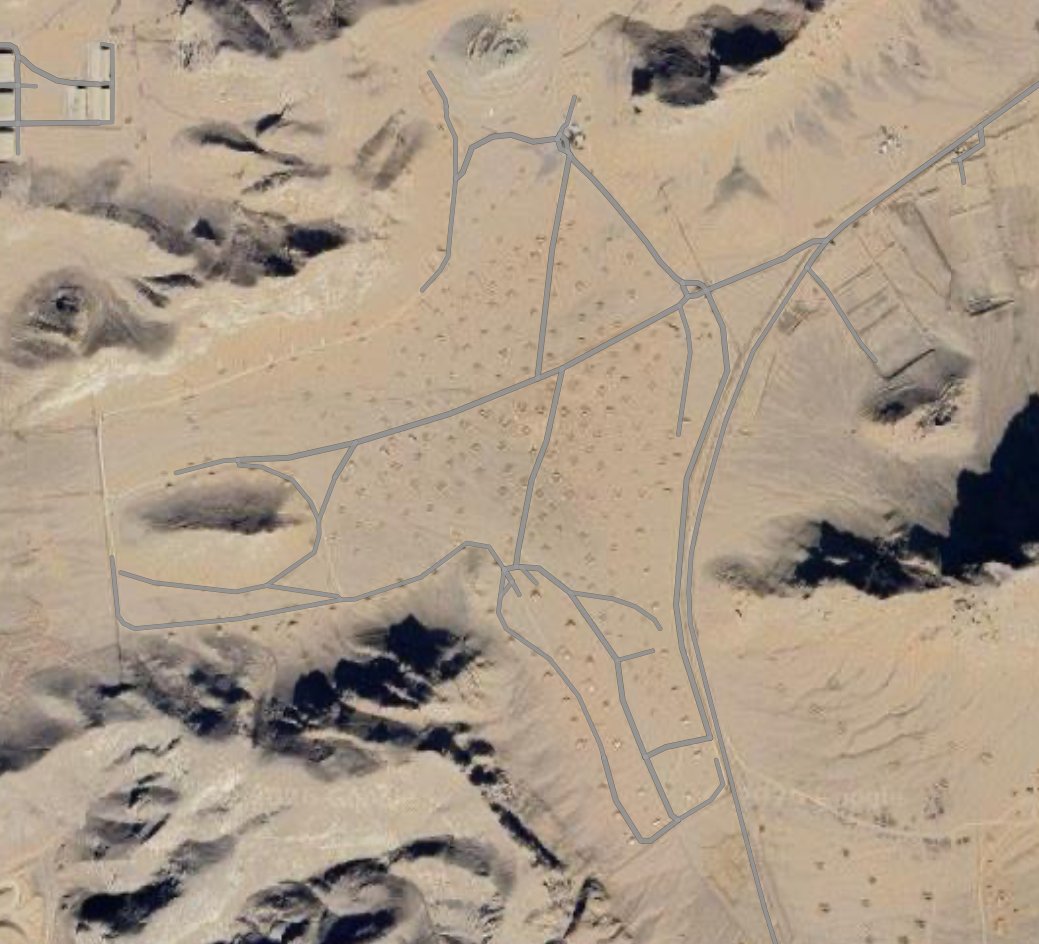Well, have a look for yourself.
Sofeh missile site (?) / city is HUGE.