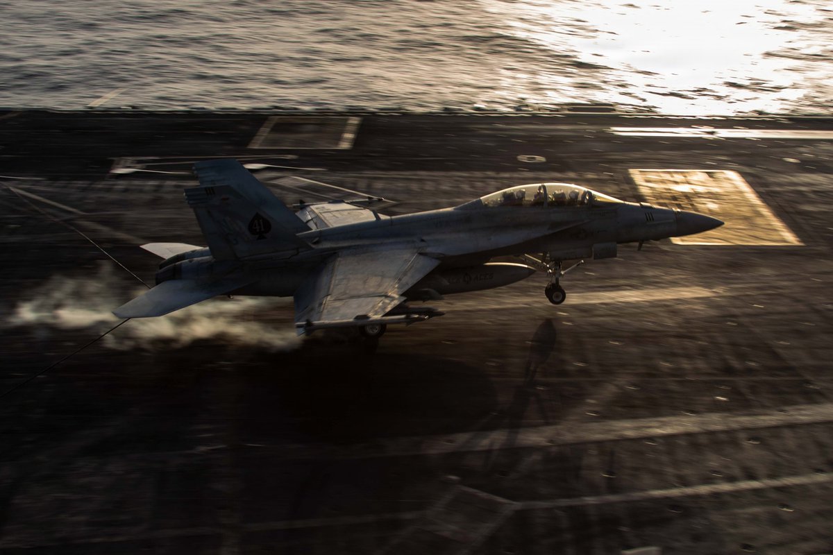 USS Abraham Lincoln (CVN 72) continues to conduct flight operations, both day and night.
