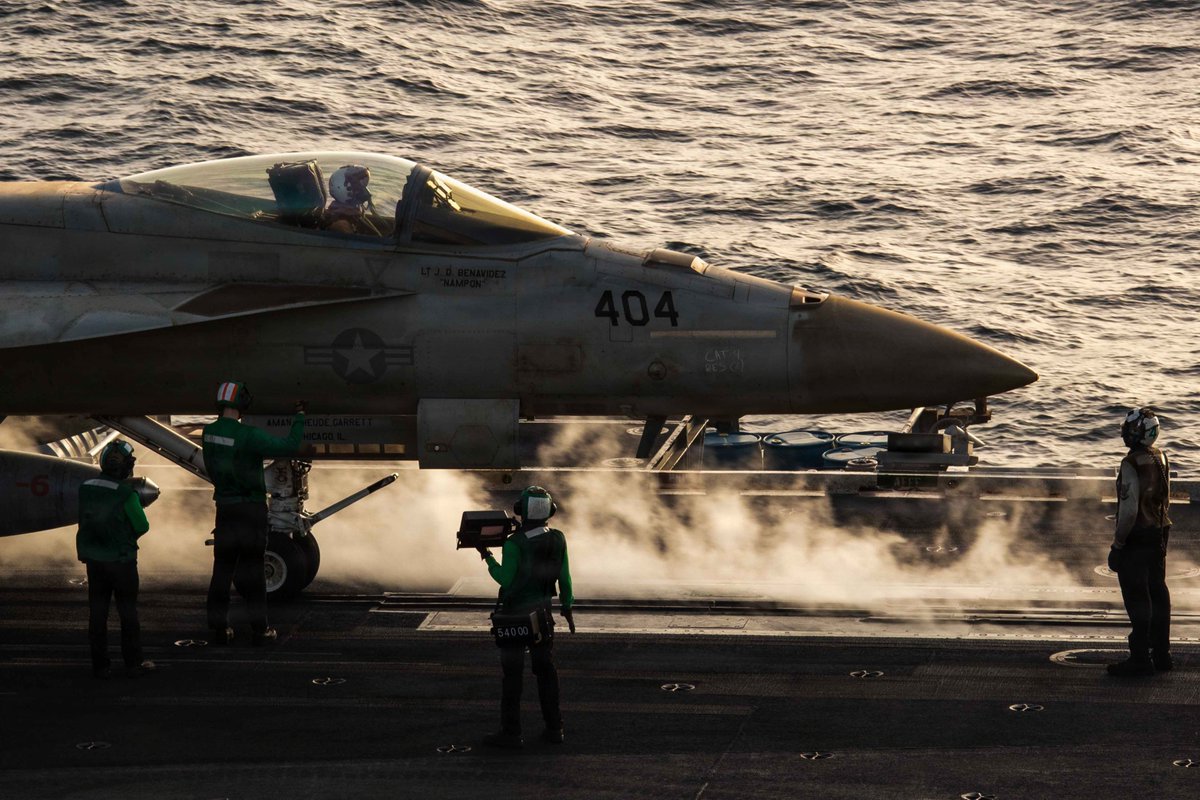 The USS Abraham Lincoln aircraft carrier is conducting ongoing flight operations, according to CENTCOM.