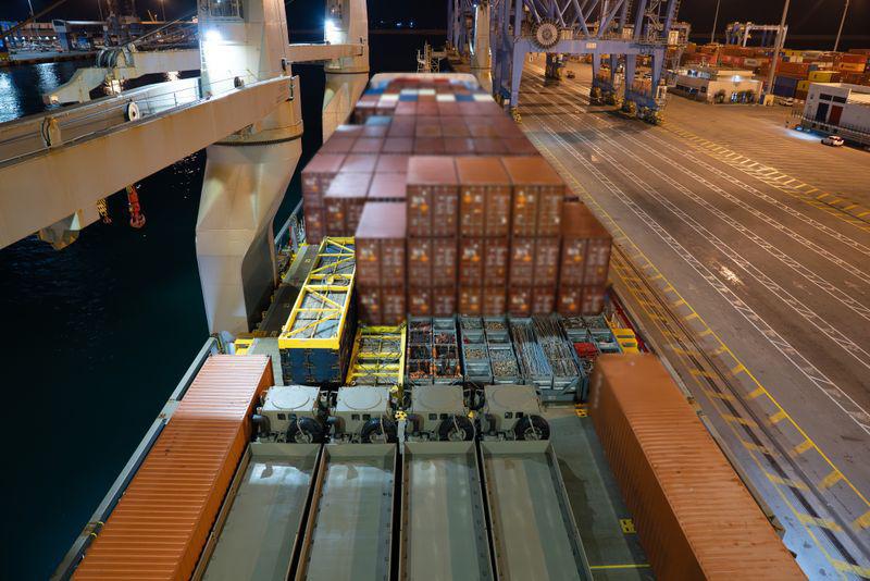 Two cargo ships carrying 6,500 tons of military equipment from the United States, including thousands of munitions and light armored utility vehicles, arrived in Israel in the past day, the Defense Ministry announces.
The ships, which docked at the Haifa and Ashdod ports, were carrying "thousands of air munitions, ground munitions, military trucks, JLTV combat mobility vehicles, and additional equipment," the ministry says.
The 6,500 tons of equipment were loaded onto trucks and taken to various military bases across the country.
Ministry director general Amir Baram says the procurement operation "will continue and intensify in the coming weeks."
The ministry says that since the start of the war with Iran on February 28, more than 115,600 tons of military equipment have arrived in Israel on 403 flights and 10 ships.
Defense Minister Israel Katz says the ministry's goal is "to ensure that the IDF receives all the necessary means so that it can return to operating at full strength against our enemies at any time and in any place required."