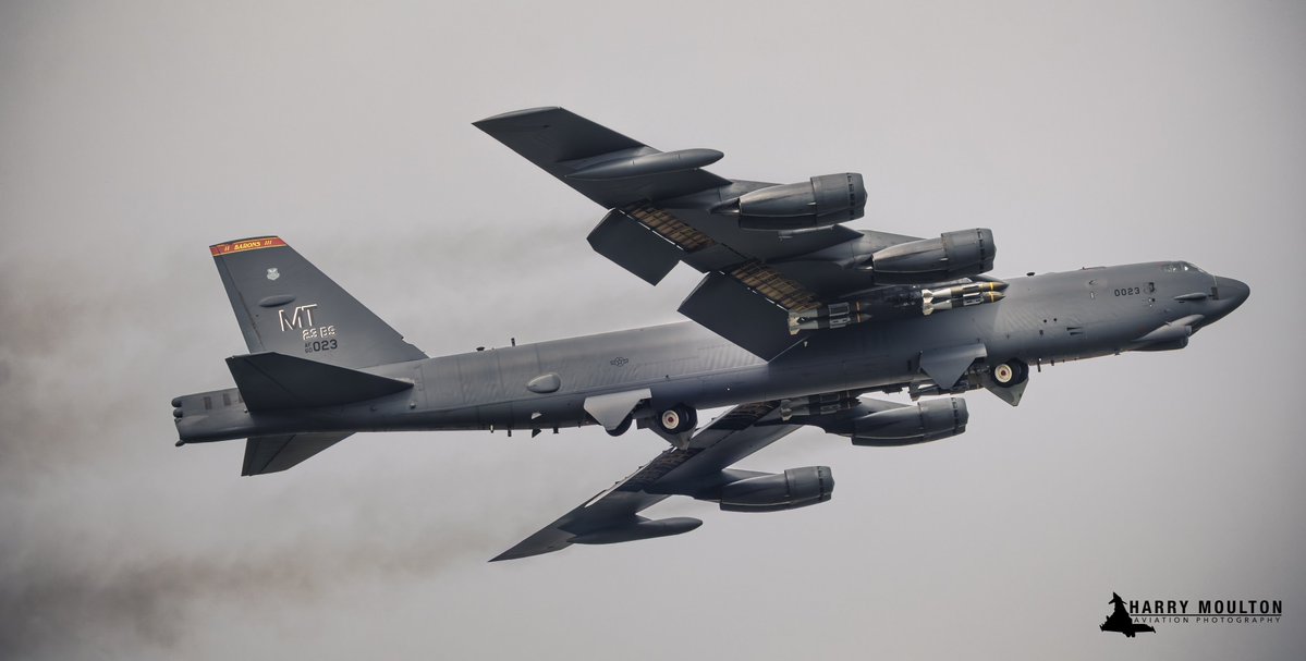 UPDATE: Fairford Bomber Training Flights #FreeIran
--- Operation EPIC FURY / Project FREEDOM ---
As of a short while ago, @MATA_osint team members have tracked/identified a total of 50 training sorties by US Air Force B-1B "Lancer" and B-52H "Stratofortress" bombers from RAF Fairford (EGVA) since the ceasefire began.
These comprise:
- 19 missions by B-52s (30 launches by 8 aircraft)
- 31 missions by B-1s (54 launches by 13 aircraft)
- 2 of the B-1s have not flown a single training sortie (yet)
Huge thanks as always to our team members @jamjake01 @Saint1Mil @Andyyyyrrrr @ArmchairAdml @LHA2709 @havoc_aviation
(Photos used with permission @havoc_aviation )