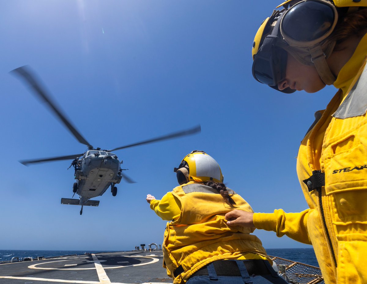 USS Milius is supporting the U.S. blockade against Iran. As of May 31, the blockade has redirected 118 commercial vessels and disabled 5. Source:…