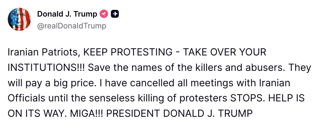In a profanity-laced outburst, Twitter user Shin blasts President Trump for failing to deliver on promises to Iran, noting dozens of executions since his ceasefire and demanding accountability for fallen U.S. troops.