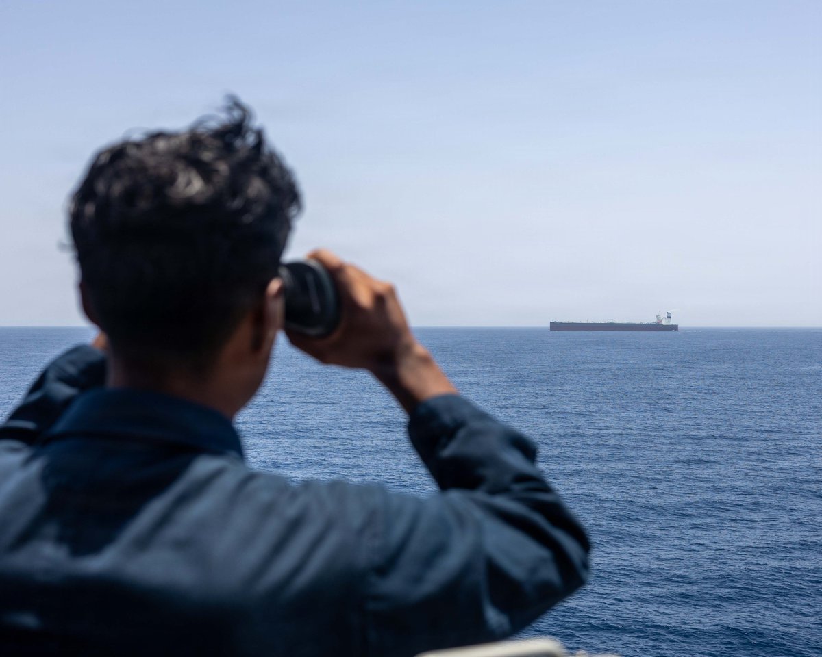 U.S. Central Command reported that as of June 3, forces enforcing a blockade against Iran in the Arabian Sea have redirected 125 commercial vessels and disabled 6 to ensure compliance.