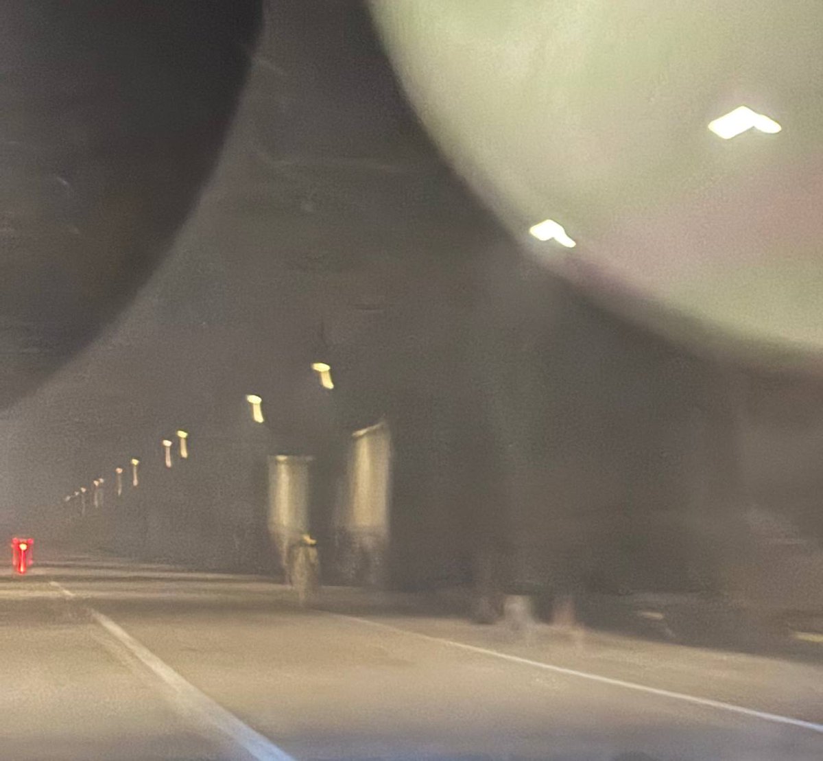 Shin sarcastically reacts to a video of a destroyed Iranian tunnel, suggesting the obvious reason—concealing missile launchers—and shares images dated March 16.
