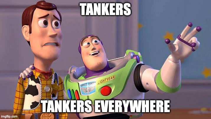 Numerous #USAF 🇺🇸  tankers up in the region