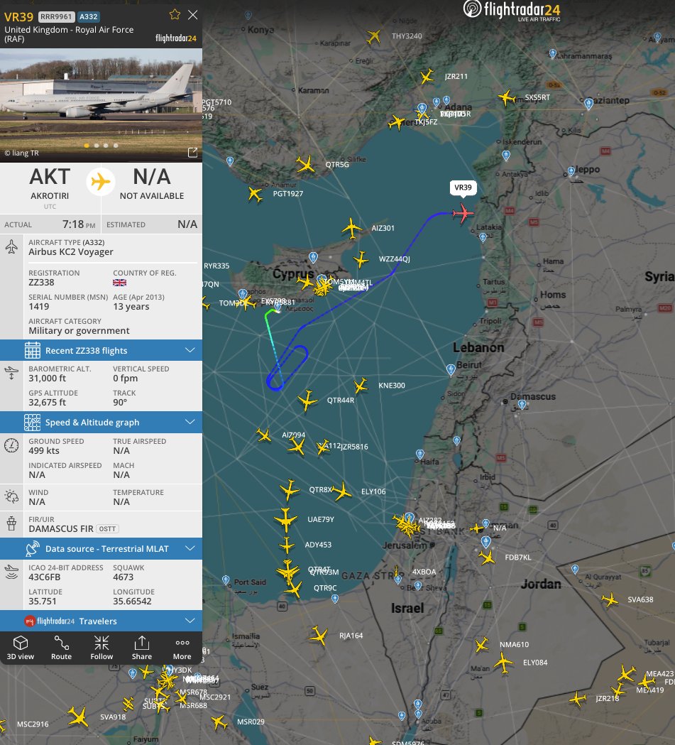 Aircraft scramble observed at RAF Akrotiri in Cyprus.