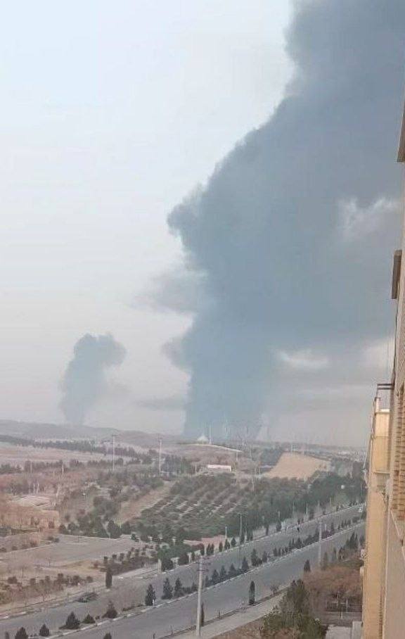 An unconfirmed image reportedly depicts the suburbs of Isfahan, Iran.