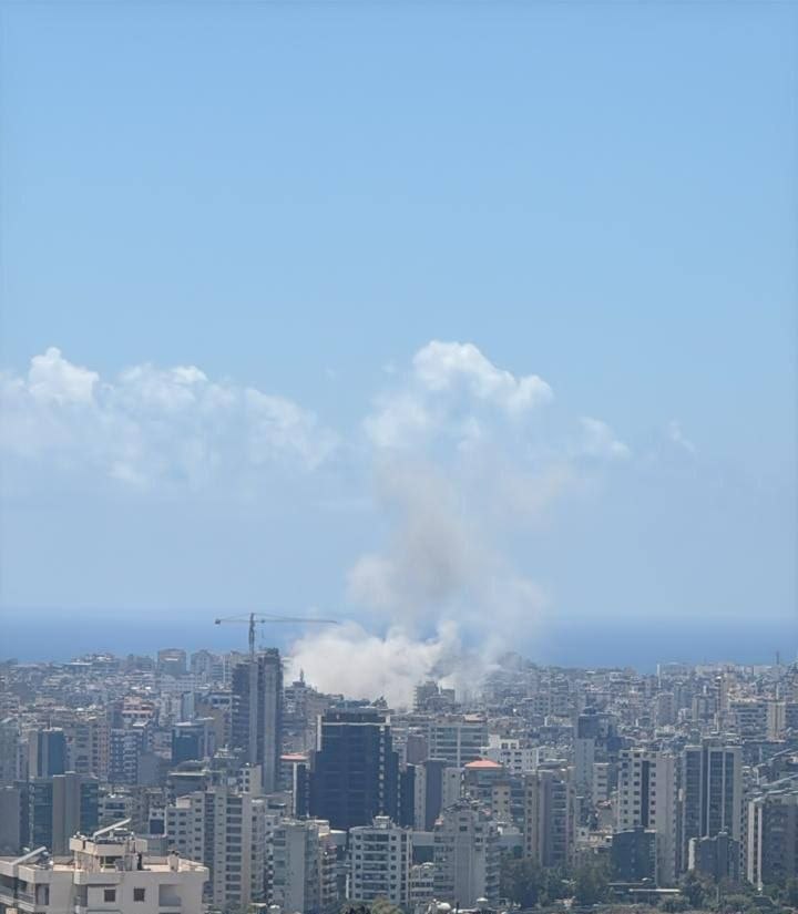 Multiple airstrikes were reported in the Dahieh district of southern Beirut, Lebanon, including a strike on the Muawad area.