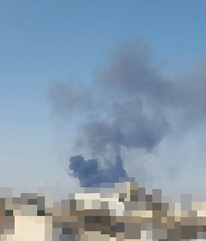 1137Z
Smoke rises from the eastern Isfahan (where the airport is located)

Isfahan Province, Iran