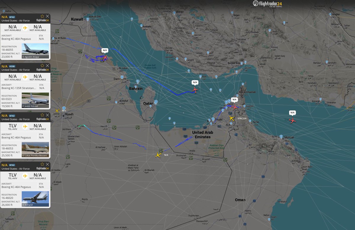 Satirical post imagines USAF tankers refueling aircraft enforcing a peace deal, mocking the military’s role in conflict zones.