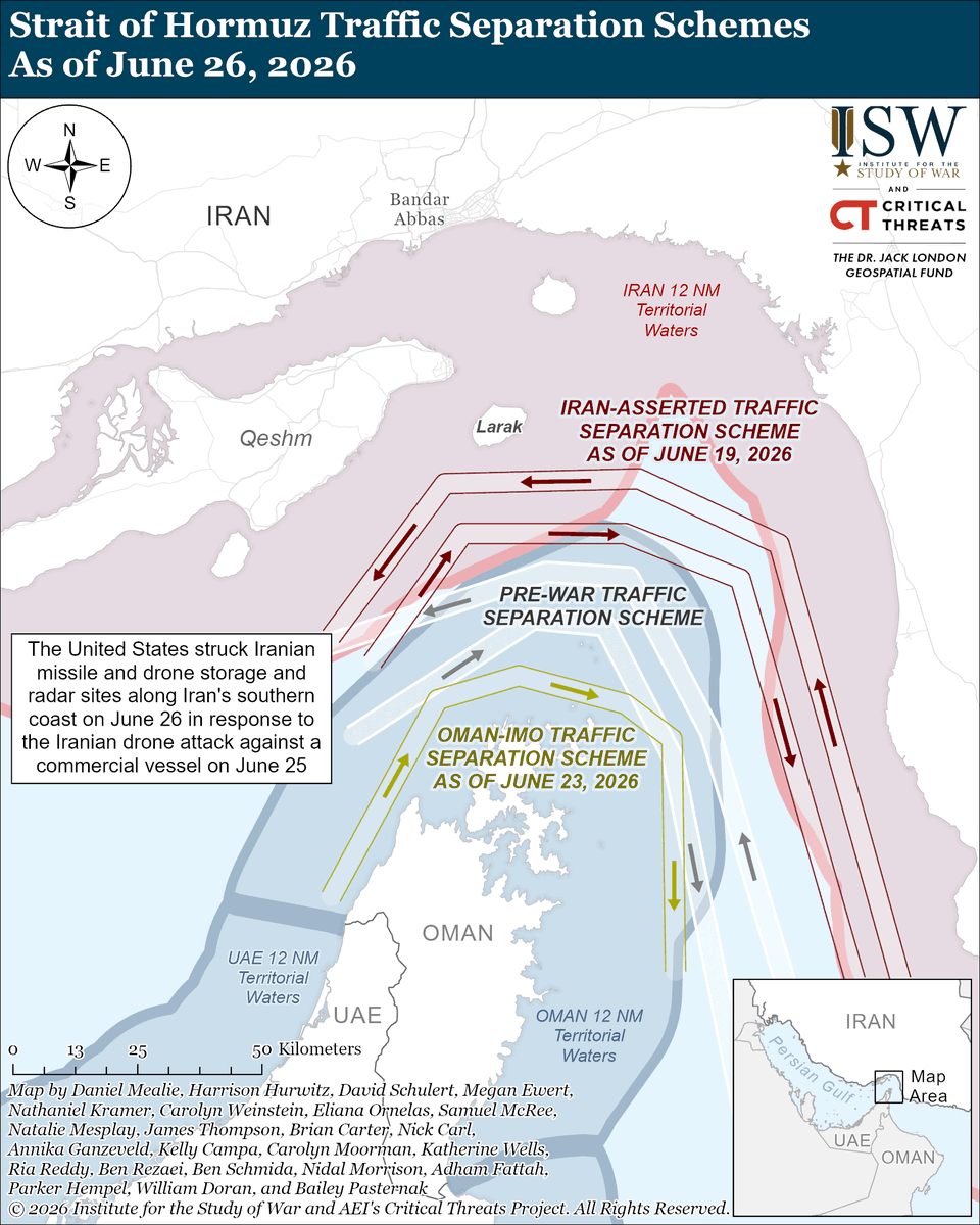 NEW: Iran is using force in an attempt to maintain its control over the Strait of Hormuz in the immediate future. Iran is likely attempting to prevent vessels from using non-Iranian shipping channels with force in the immediate term as it continues negotiations with the Gulf Arab