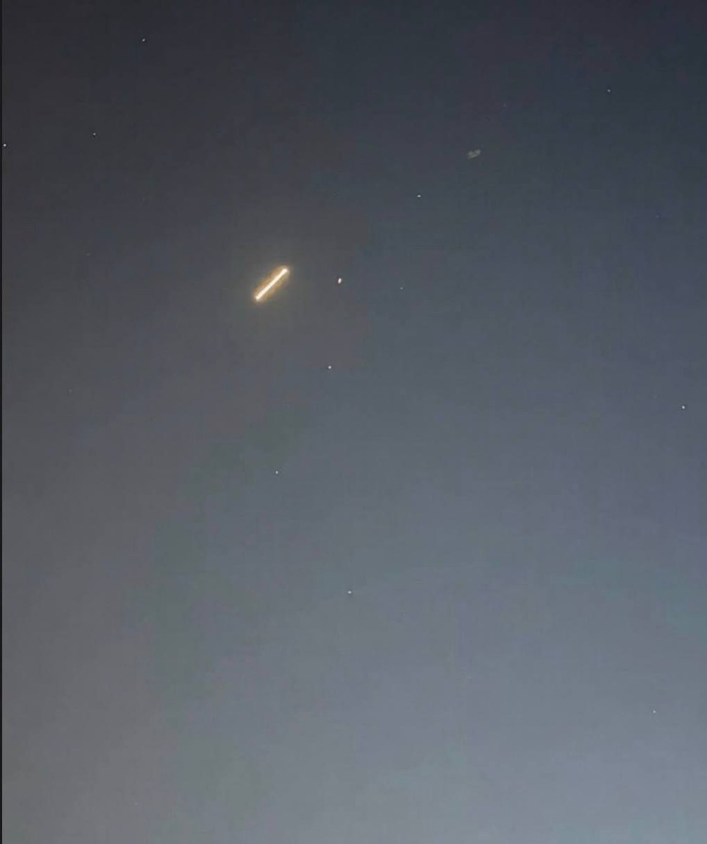 An image allegedly showing a ballistic missile over Kuwait was shared by OSINT account @hey_itsmyturn on June 28, 2026.