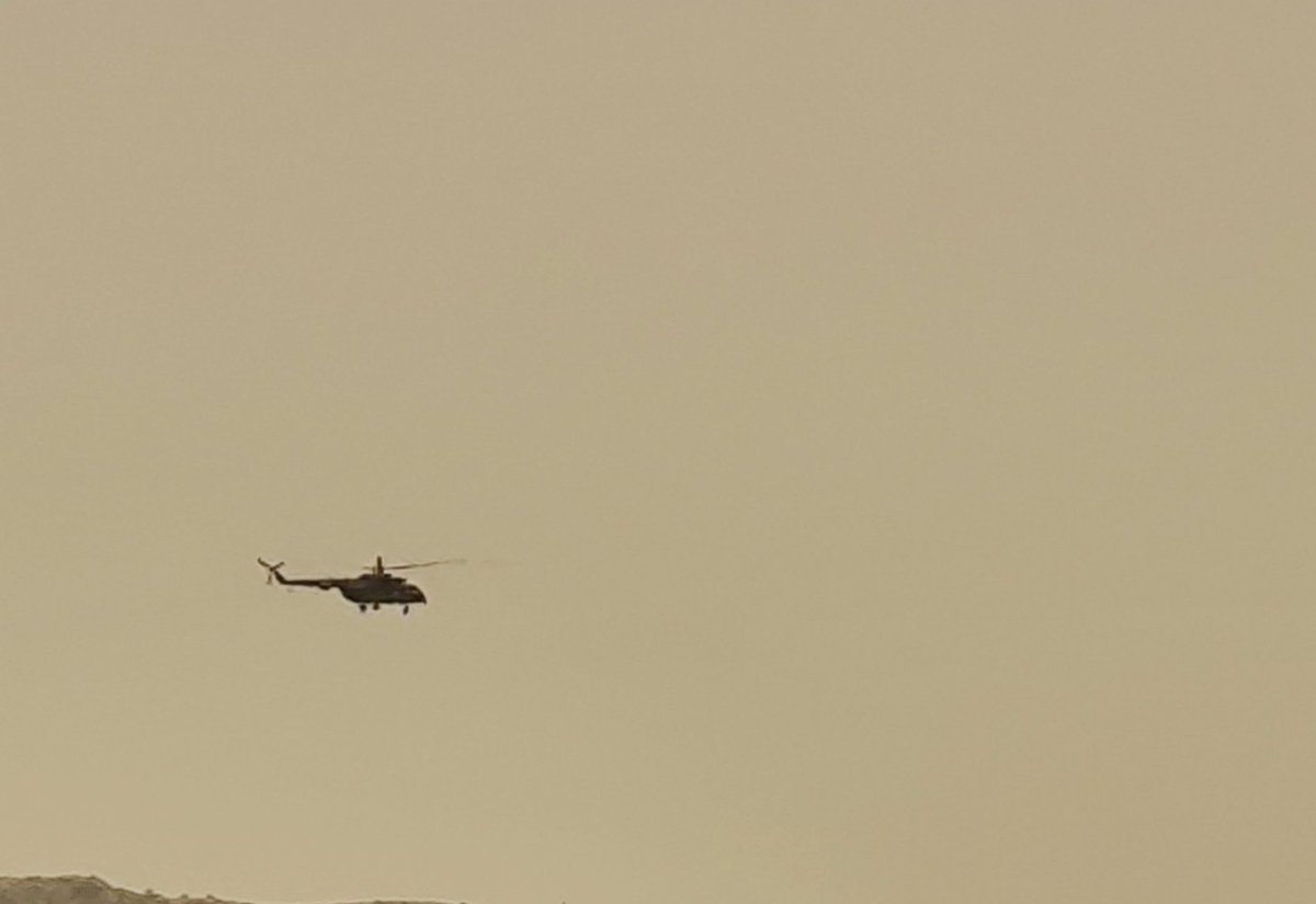 A satirical post observes chopper activity over Tehran after unspecified preparations for Ayatollah Khamenei's burial, without substantiating any death.