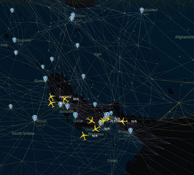 OSINT report indicates AWACS, ISR, ASuW, ASW, and tanker aircraft activity in the region.