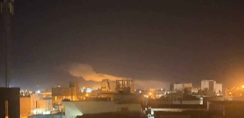 An alleged attack reportedly targeted a port in Deyr county, Bushehr Province, Iran, with an unverified image circulating online.