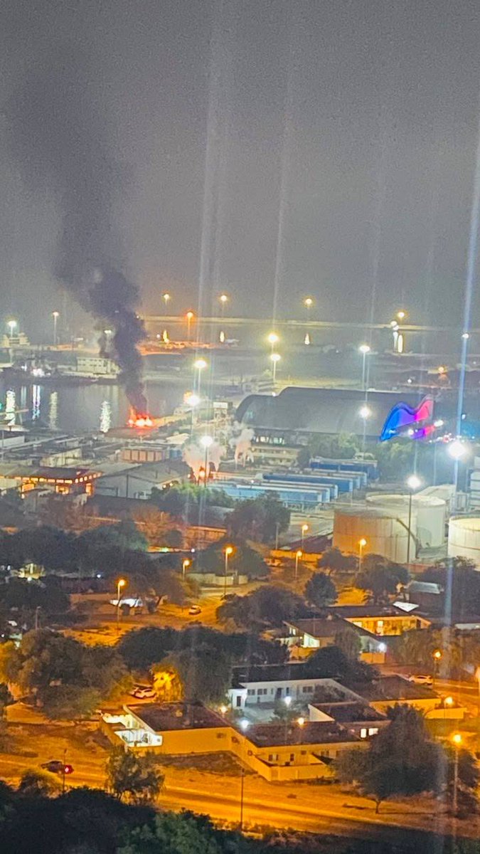 A US strike targeted the port area on Iran's Kish Island, close to the International Passenger Ferry Terminal.