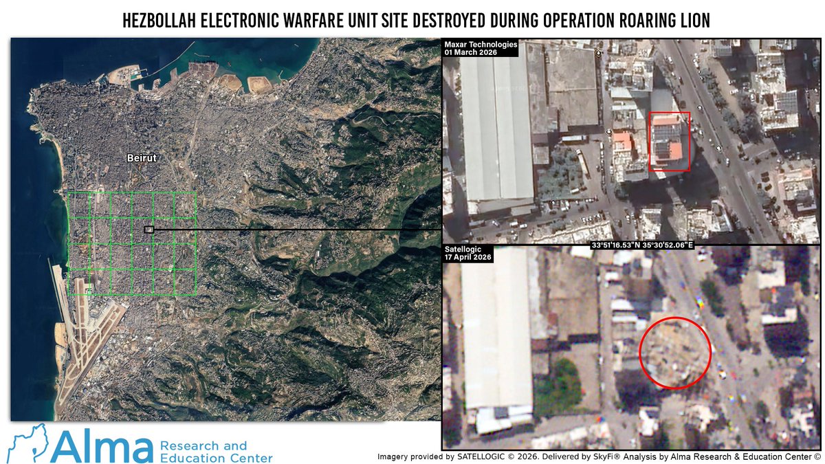 60 structures. 59 of them are embedded within the civilian environment.
A geospatial analysis based on satellite imagery comparison and open-source intelligence illustrates how Hezbollah continues to embed military infrastructure within and adjacent to civilian buildings as part of its systematic use of the human shield tactic.