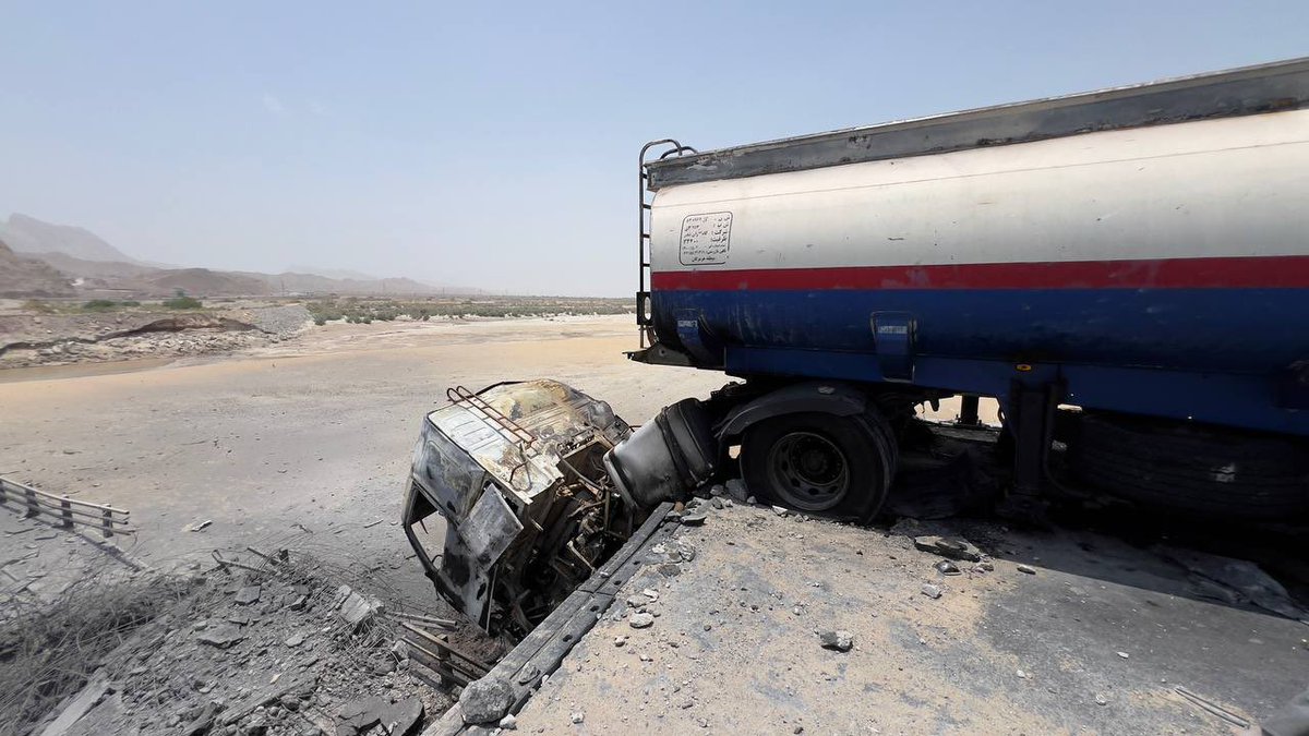 Aftermath of July 17 airstrikes on one of the Khamir bridges,
Hormozgan Province, Iran

(Do not watermark)