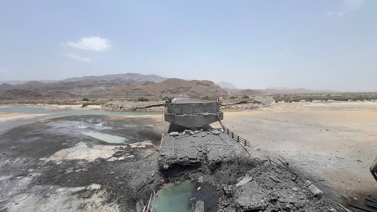 ما بعد الغارات الجوية في 17 يوليو على جسر خمير في هرمزغان بإيران