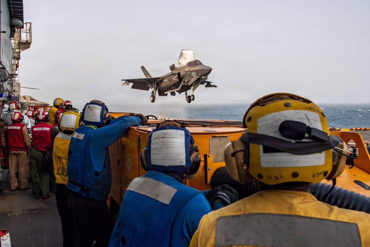 USS Boxer is conducting flight ops in the Arabian Sea as CENTCOM enforces a naval blockade against Iran. As of July 20, U.S. forces have redirected 7 commercial vessels and disabled 1 to prevent access to Iranian ports.