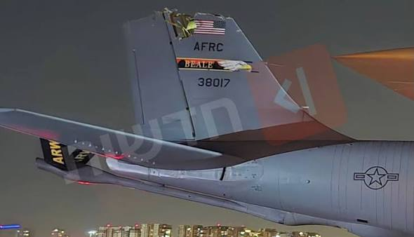IT LIVES! TANKER PINGS FOR THE FIRST TIME SINCE FATAL ACCIDENT #IranWar‌ #OperationEpicFury

Back in March 2026, there was a fatal mid-air collision between two US Air Force KC-135R "Stratotanker" aircraft over the Iraq border, resulting in the loss of 60-0347 "ZEUS70".

The other airframe involved was this - 63-8017 which had arrived in theatre as "RCH169" - since making the emergency landing at Tel Aviv Ben Gurion (LLBG) with part of the tail missing, it has not been detected flying since.

Just now, it started pinging on the ground at LLBG with a new callsign "RCH564", suggesting it may now have been repaired and may be heading back to CONUS shortly!

@MATA_osint @vcdgf555