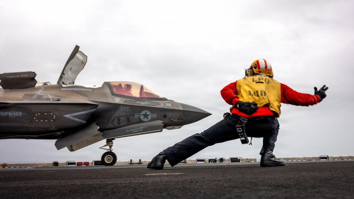 U.S. Marine Corps aviation aboard USS Boxer is supporting the U.S. blockade against Iran. CENTCOM says as of Aug. 6 it redirected 49 commercial vessels, disabled 2, and boarded 2.

Source: @CENTCOM
https://x.com/CENTCOM/status/2085416465184833883