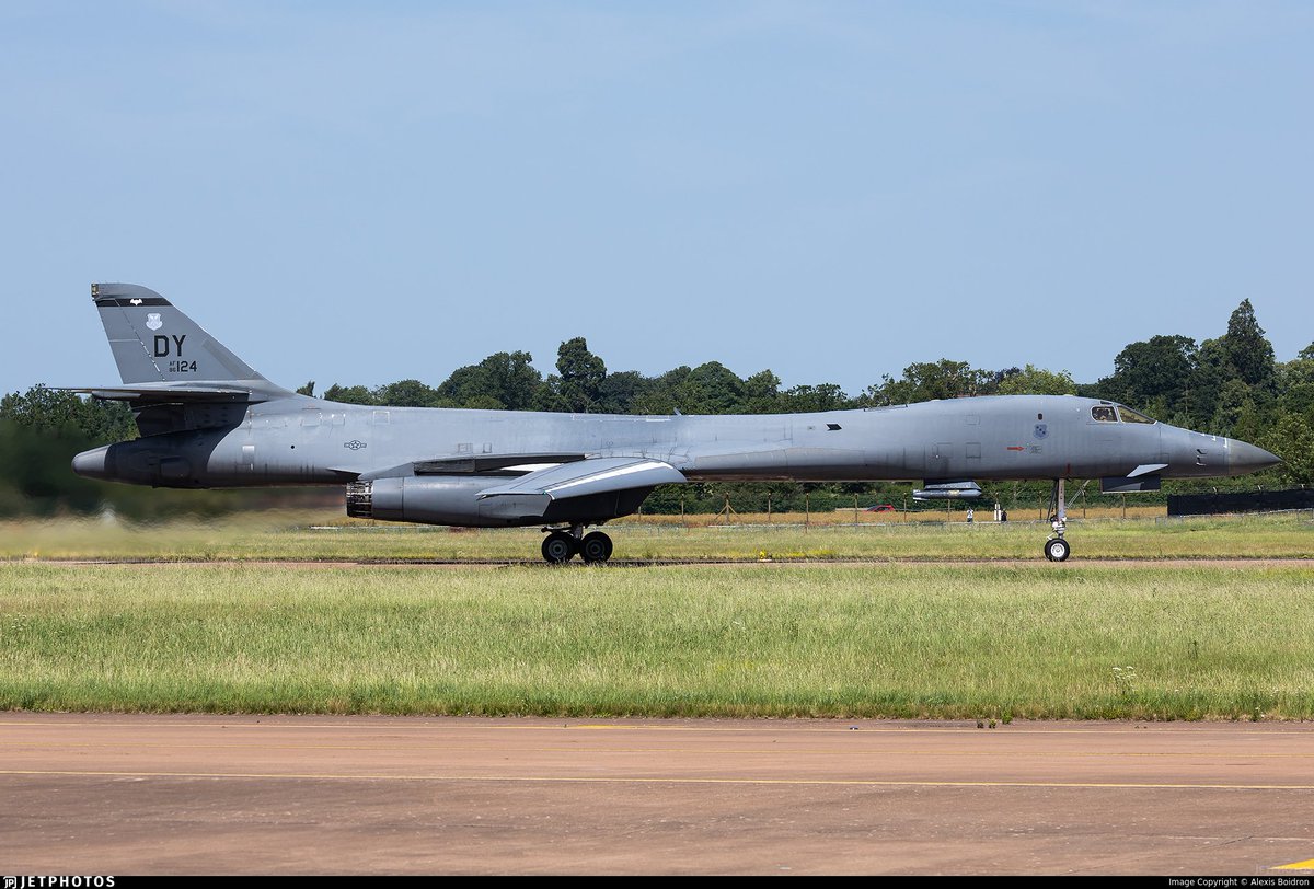 More Trackable B-1 Practice Flights #IranWar‌

A pair of B-1B "Lancer" bombers at RAF Fairford (EGVA) are due to carry out training flights today. One is currently visible on @flightradar24:

B-1B "FROWN30" 86-0124 #AE6BFE "Oh! Hardluck II"
B-1B "FROWN31" (TBC)

B-1 Photo via @JetPhotos - Alexis Boidron
@MATA_osint @Saint1Mil @Andyyyyrrrr
