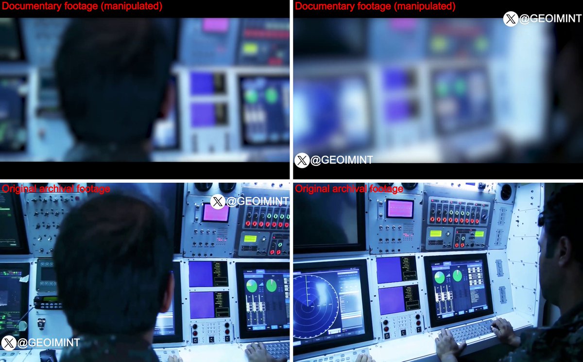It seems that the latest documentary released by IRGC-affiliated media (https://t.me/noghtezan_info/653) is for the most part just a dump of archival footage that has been censored or manipulated in some way to make it appear new. View images and replies for clarification: