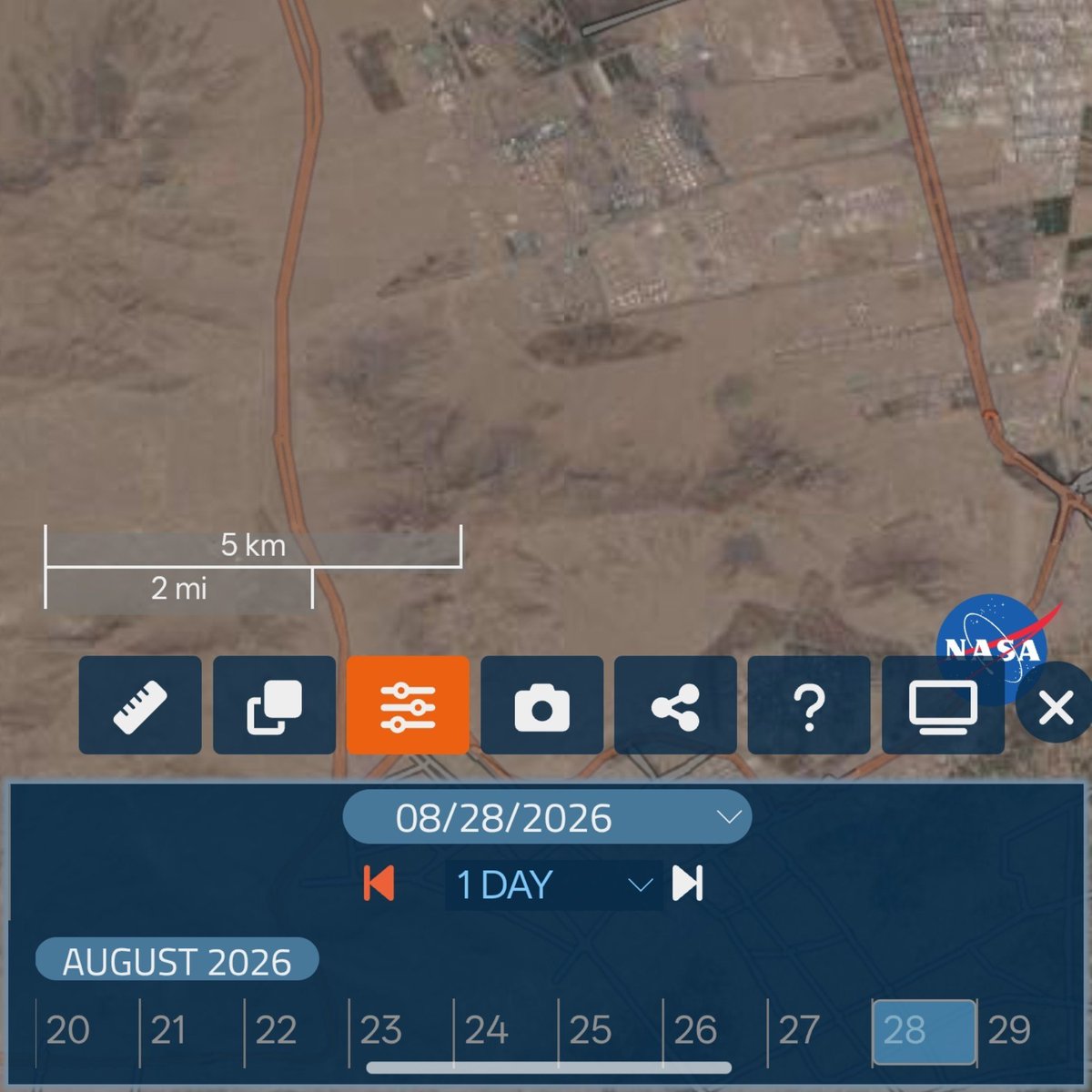 https://firms.modaps.eosdis.nasa.gov/map/#d:2026-08-20;l:fires_all,countries,earth;@51.51,32.78,10.62z
Frims shows no activity at the refinery since the 27th