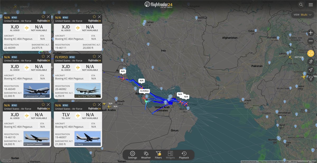 Retweeted by @hey_itsmyturn from @AlexiaNoel94927: 🚨🇺🇸At least 6 US Air Force tankers…