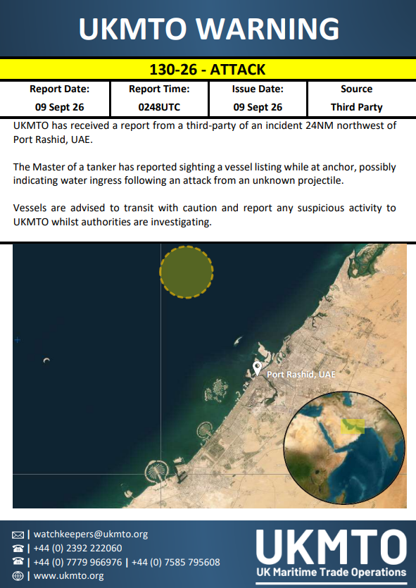 Retweeted by @hey_itsmyturn from @UK_MTO: UKMTO WARNING 130-26 Click here to view the full…