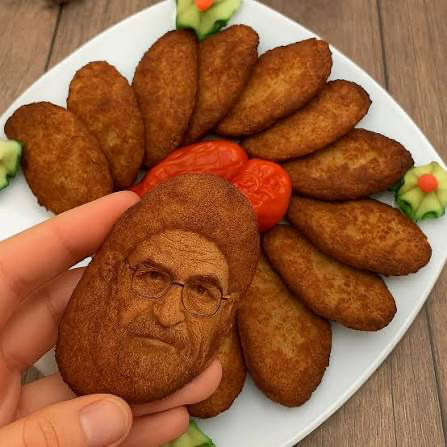The Islamic Regime shut down a restaurant called “Bibi” serving homemade kotlets and prosecuted its owner.
Bibi means grandma in Persian.
And here’s a regime thug cheering on the closure and prosecution. (1st image)
Grandma’s kotlets. A national security threat, apparently.