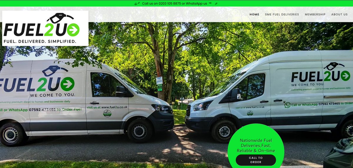 One detail we noticed: the van being inspected today by police and a bomb-disposal robot near RAF Fairford appears to be branded FUEL2YOU with a red logo, while the original FUEL2U vans use a green logo.
FUEL2U is a company that delivers fuel directly to businesses, farms and other customers, using mobile fuel-delivery vans.
